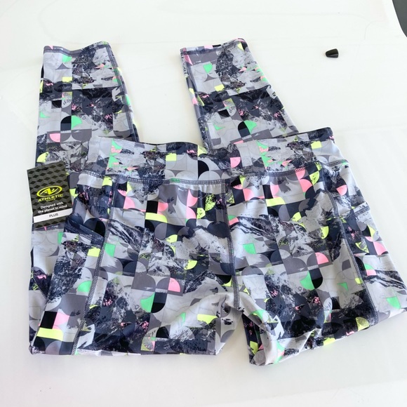 Athletic Works Leggings Gray with Graphic Design - size XL (14-16) Plus - NWT - Picture 13 of 13